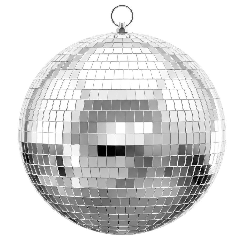 VEVOR Mirror Disco Ball 80/100/150/200/300 mm 17-Pack with Hanging Ring, for Party Home Decoration Stage Props DJ Dance Club, 2 Mirror Tile Sizes