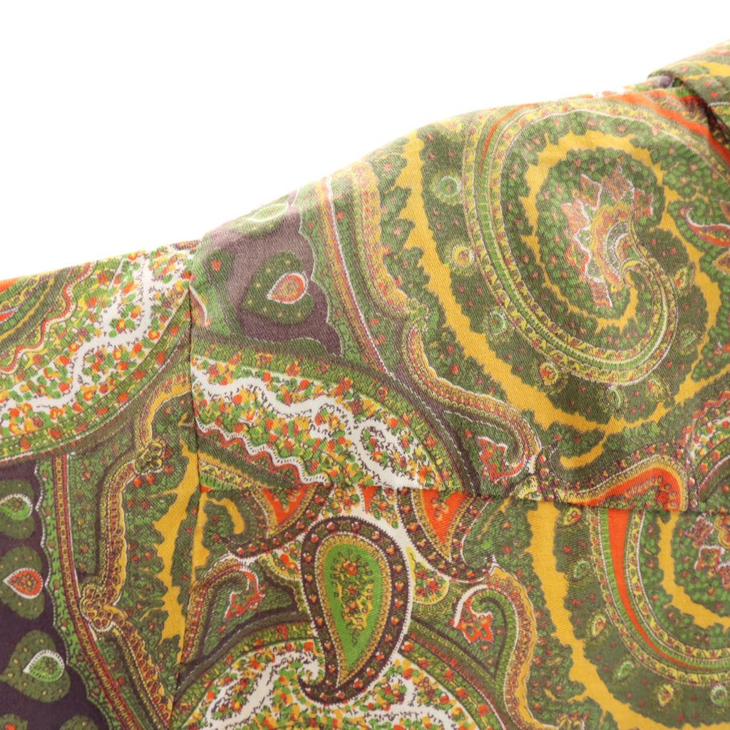 Count Velante 70s Vintage Paisley Pattern Short Sleeve Button Down Shirt Men's Used