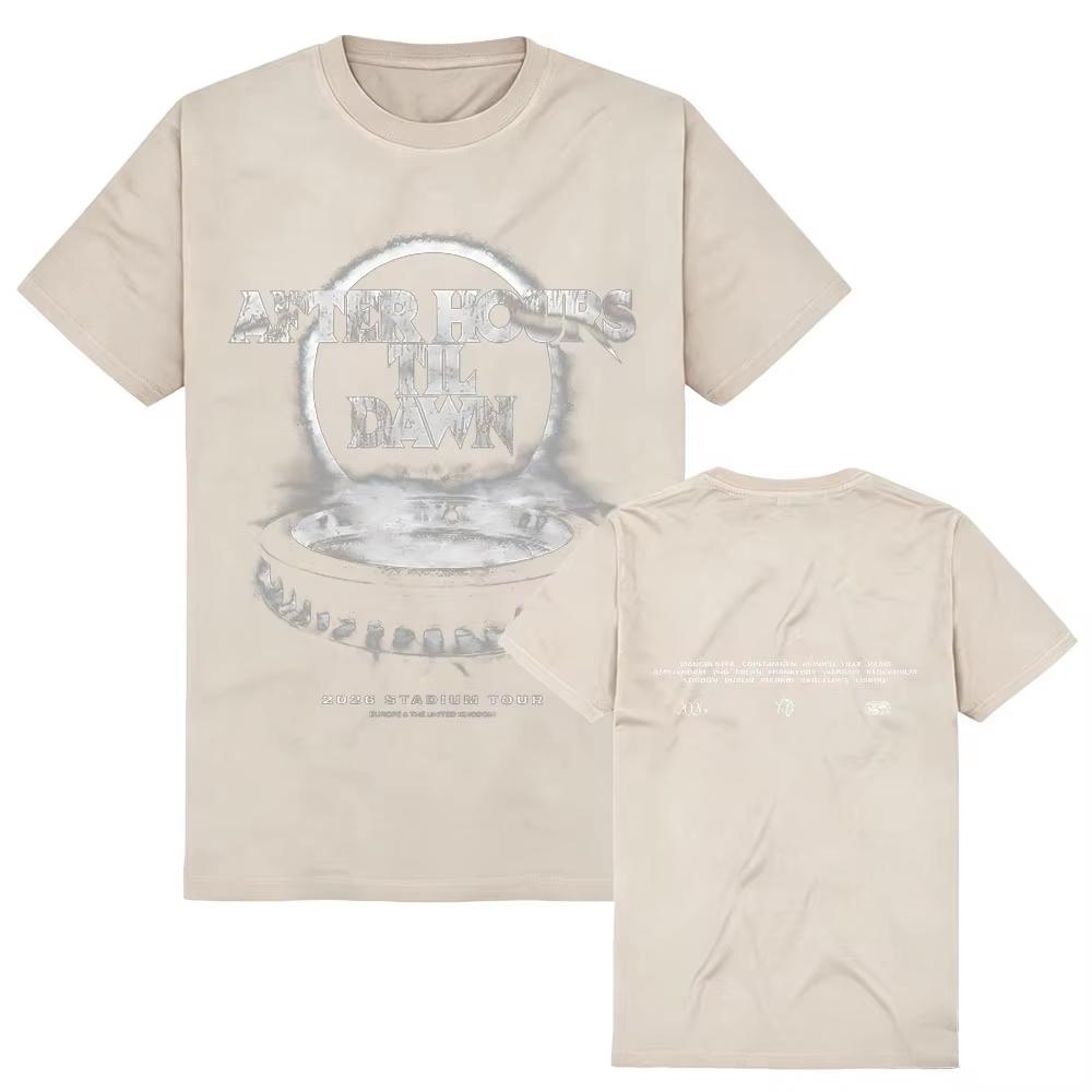 Summer Hot Sale The Weeknd After Hours Til Dawn 2026 Europe and UK Merch Stadium T-Shirt Unisex Print Crew Neck Lightweight Casual T Shirt