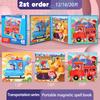 Kids Magnetic Wooden Puzzle Cartoon Pattern Busy Quiet Book Jigsaw Puzzles Game Kids Montessori Educational Toys for Children