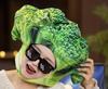 [DOKiDOKi] Broccoli Hat Cosplay [Cute] Transformation Headwear Kigurumi Fluffy Cute Halloween Vegetable Greengrocer Muscle Body Building Diet