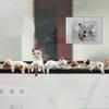 5Pcs Cute Kitten Decoration Creative Sleeping Cat Doll Home Ornaments Toy Cat Car Interior Landscape Decoration Adorable Gifts