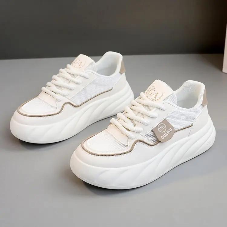 Sommer Weiße Damen Sneaker Mesh Casual Sneaker Sportschuhe für Damen Atmungsaktive Laufschuhe Frau Weiche Sohle Damenschuhe tenis