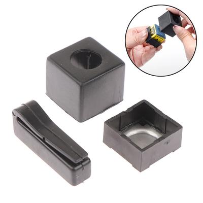 Billiards Snooker Magnetic Cue Chalk Holder With Belt Clip