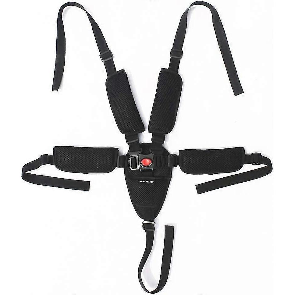 Baby Safety Belt Harness - Adjustable 5 Point Safety Harness - Universal For High Chair, Stroller