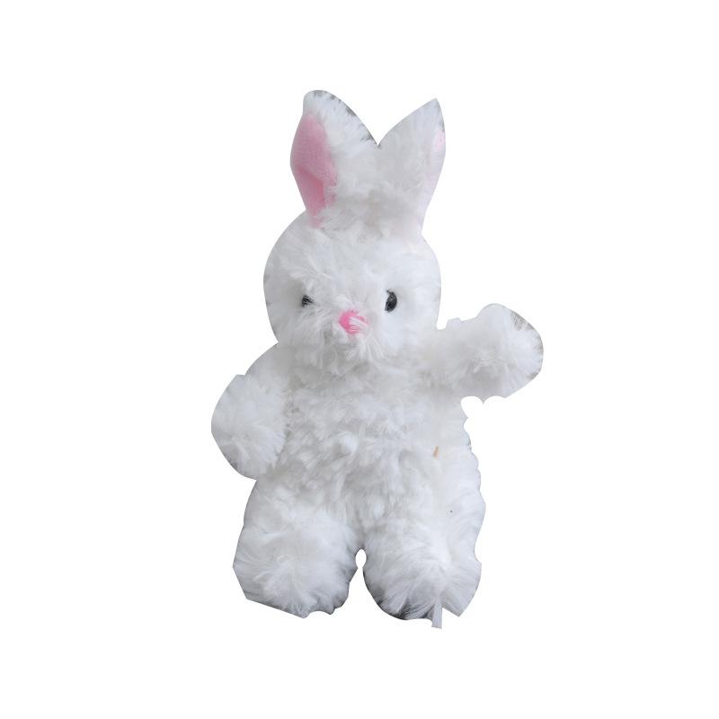 White Charming Rabbit Plush Toy Realistic Bunny Design Perfect For Baby And Play Kids