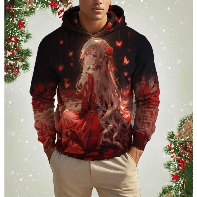 

Новая Модная Крутая Толстовка Мужская с 3D Принтом Аниме Персонажа Повседневная Удобная для Занятий Спортом на Открытом Воздухе Мужская Толстовка 4XL