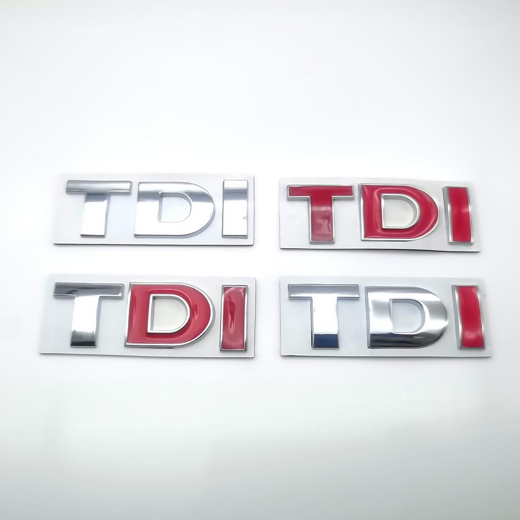 1 buc Metal 3D TDI Aripă Laterală Mașină/Portbagaj Spate/Caroserie Mașină/Emblemă Autocolant Insignă Ușă Mașină pentru Passat MK4 MK5 B6 T5 EOS Golf Jetta Decal Decor