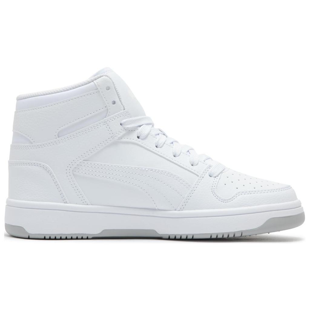 Puma Rebound Layup Pohodlné Všestranné Nízké Vysoké Tenisky Unisex Tenisky Bílé 396144-01