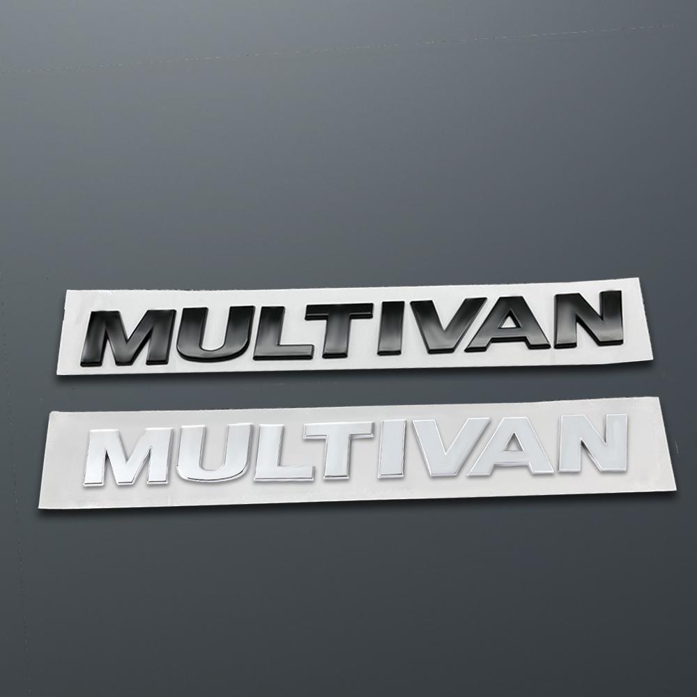 1pc 3D ABS MULTIVAN Letter Logo Car Sticker Tail Bumper Badge Auto Rear Trunk Emblem Decals For VW MULTIVAN Passat Accessories