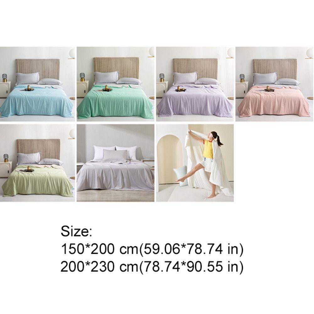 Cooling Fabric Summer Cooling Quilt Solid Color Cooling Blanket Summer Thin Quilt Dormitory