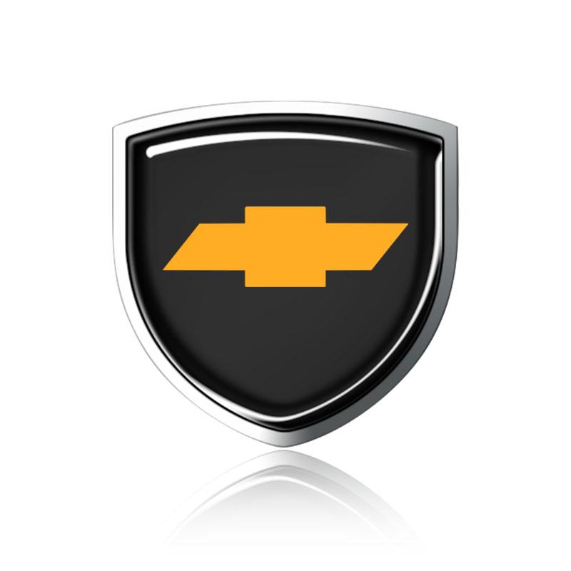 1Pcs 3D Metal Auto Door Shield Emblem Car Body Badge Sticker Styling For Chevrolet Cruze Equinox Captiva Trax Malibu Tahoe Impala Sonic