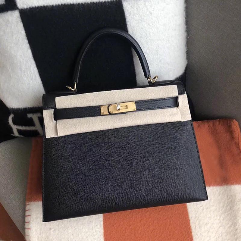 2025 New women's bag palm pattern second generation KellI bag cowhide mini Kelli bag shoulder bag crossbody handbag