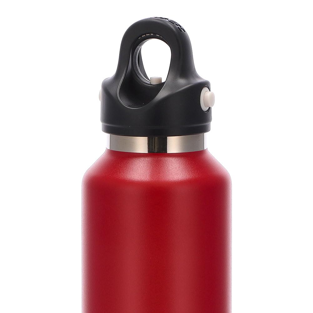 RevoMax V3 Vacuum Insulated Flask DWF-20427B, Fire Red, 592mL, One-Touch Insulated Water Bottle, Mug Bottle, Carbonated Drink Bottle, ColdHot,