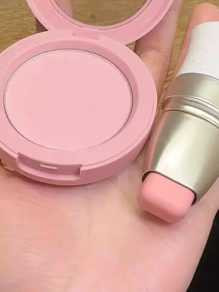 The Multi-Purpose Stick That Saves Lazy People! Milky Apricot Matte Lipstick, Natural and Long-Lasting, Dual-Use Lip and Cheek Blush Stick