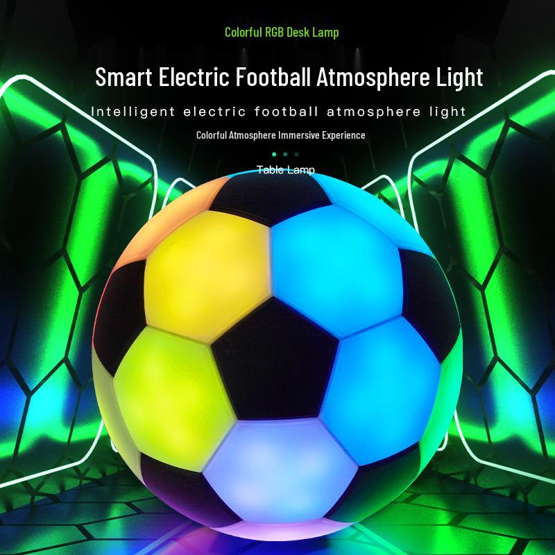 Rechargeable Touch-Control Smart Football Lamp: Night Light & Outdoor Camping Atmosphere Light