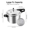 Pressure Cooker with Steaming Plate Small Pressure Cooker Household Stovetop Pressure Canner for Gas Stove Induction Cooker