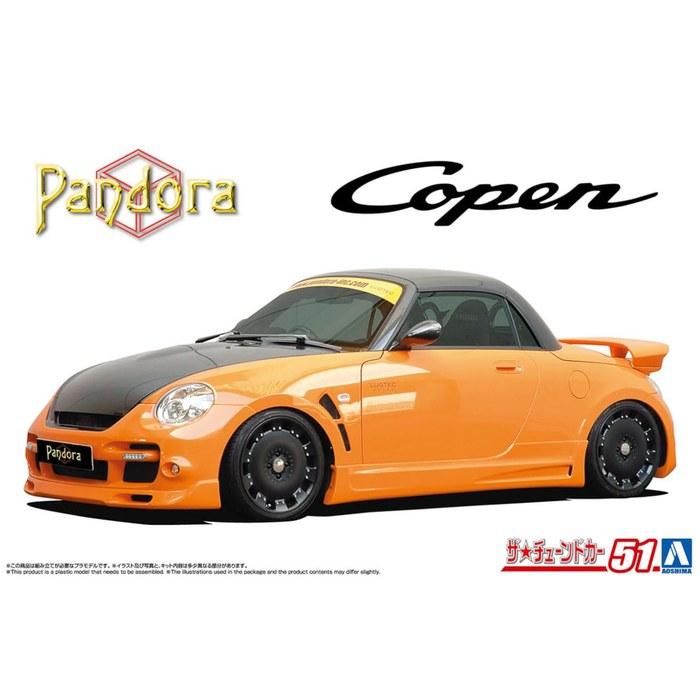 AOSHIMA 1/24 The Tuned Car Series No.51 Daihatsu PANDORA TYPE887 EVO II L880K Copen '02 Model Kit
