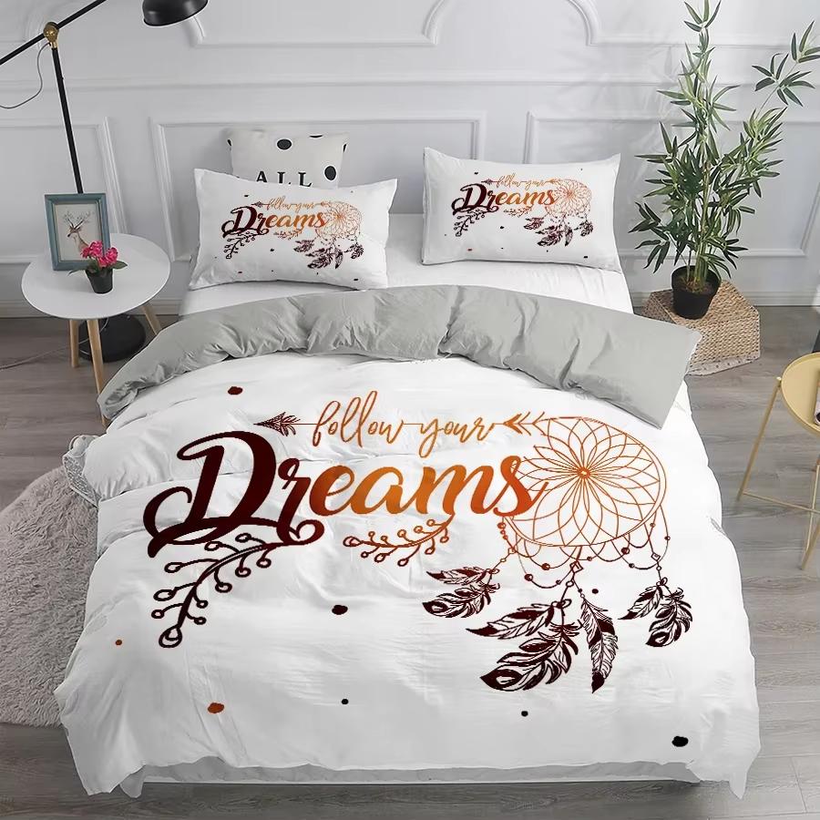 Dream Catcher Duvet Cover Set Queen King Size Bohemian Style For Bedding Home Decor 3 Piece Set With 2 Pillowcases No Quilt