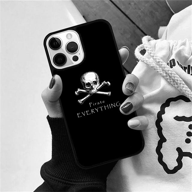 

Пиратский Череп и Кости Ракушка Чехол Для iPhone 17 Air 15 16 14 13 12 Pro Max 11 Pro Max Plus Чехол для Телефона iPhone 14pro max
