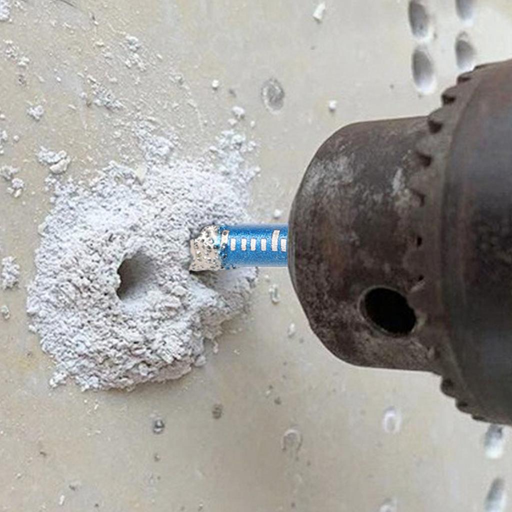 5PCS Diamond Coated Core Drill Bit 5mm Round Shank For Porcelain Tile Marble And Slate Cutting Replace Drill Bits Without Water