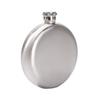 Steel Mini Clear Hip Flask Round Pocket Window Russia Flagon Bar Whisky Bottle 5oz