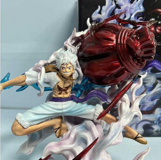 One Piece Luffy Gear 5 Nika Awakening Onigashima Statue