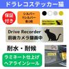 Drive Recorder Sticker Cat Cat Sticker Front and Rear Camera Recorder 5.9 X 1.6