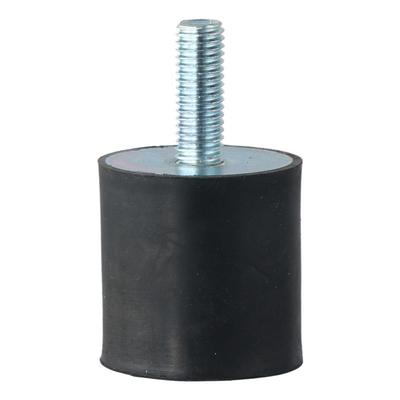 Black Vibration Isolators M6 M8 M10 Thread Cylindrical Shock Absorber Rubber Mounts Boat Car