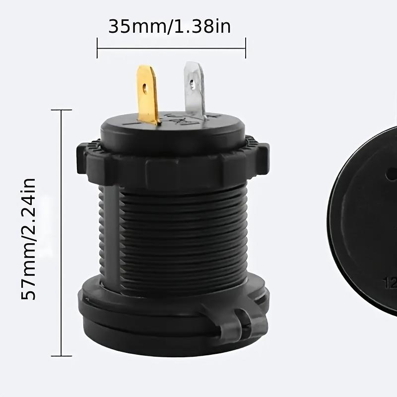 4-Port PD30W Schnell-Autoladebuchse mit LED-Anzeige für 12V-24V Fahrzeuge