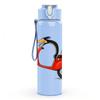 1PC Scooter Bird Cartoon Art 750ml Color Plastic Sports Water Bottle Leakproof Flip Straw Lid Suitable for Sports Office Home Use