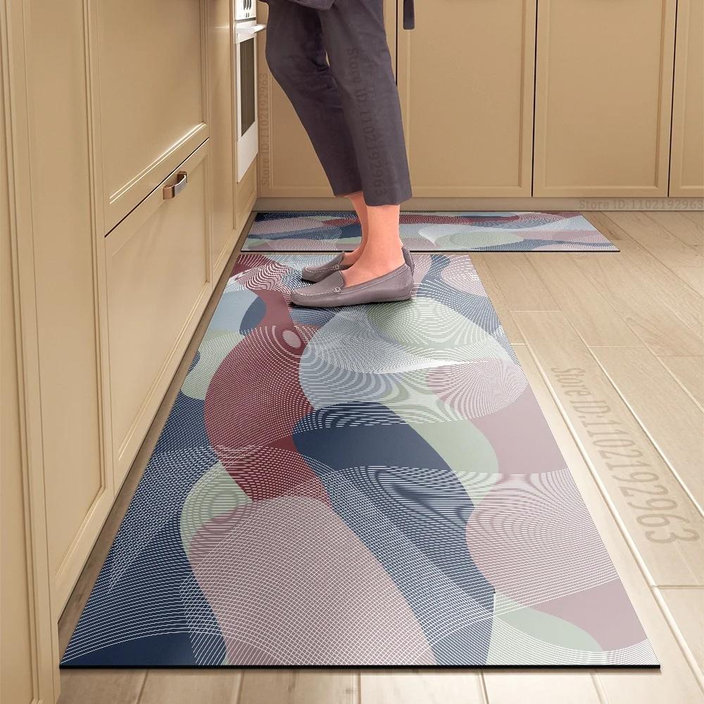 Kitchen Rug Durable Home Entrance Doormat High-end Kitchen Mats for Floor Waterproof House Hold Washable Non-slip Large Carpet