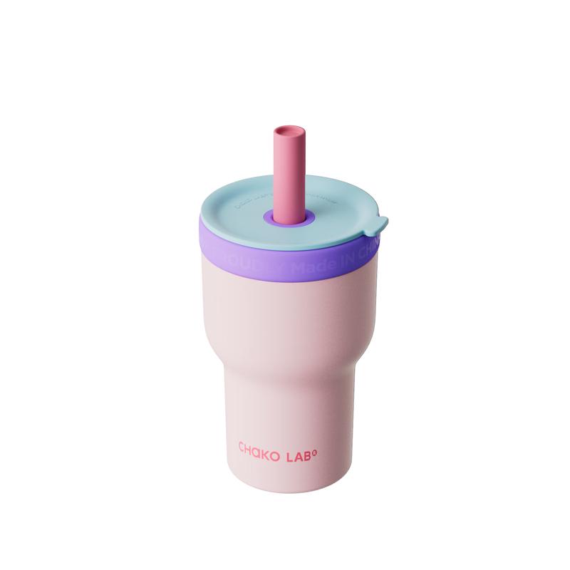 Двухслойная стеклянная термокружка Chakolab с трубочкой