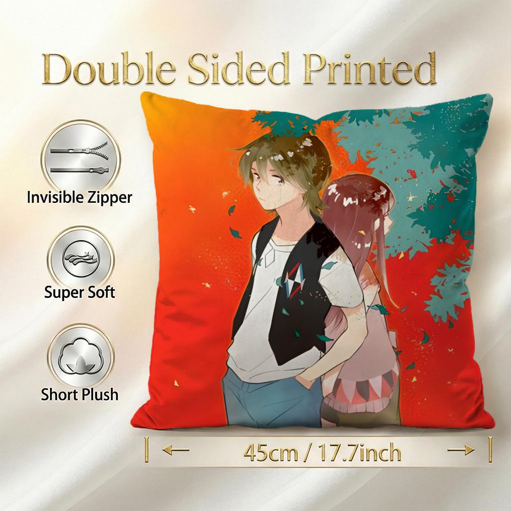 Anime The Eccentric Family Cushion Cover 1Pcs Decorative Covers Soft Cushion Case For Sofa Couch Decor 40X40 45X45 Pillowcases