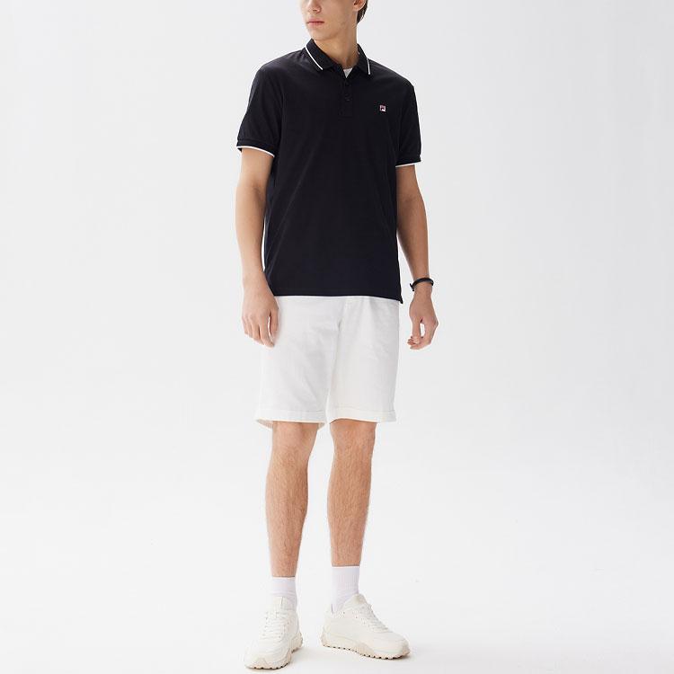 New FILA Polo Shirts Men's Black F11M128106FBK