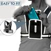 Adjustable Running Vest Phone Holder Breathable Lightweight Running Chest Pack