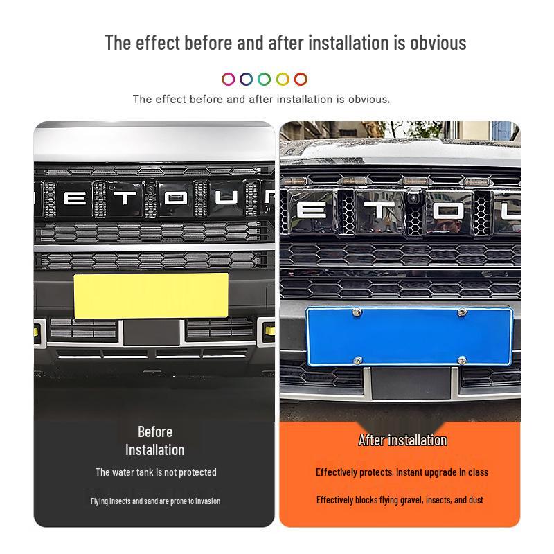 Jetour Traveler Black Warrior Front Grille Anti-Insect Net and Dust Cover Set for Shanhai T2 Accessories