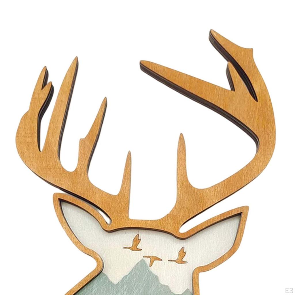 Sculpture Wall Decor Head Animal Landscape Hanging for Farmhouse, , Gallery ,Door