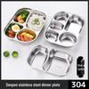 European Style 304 Stainless Steel Divided Plate