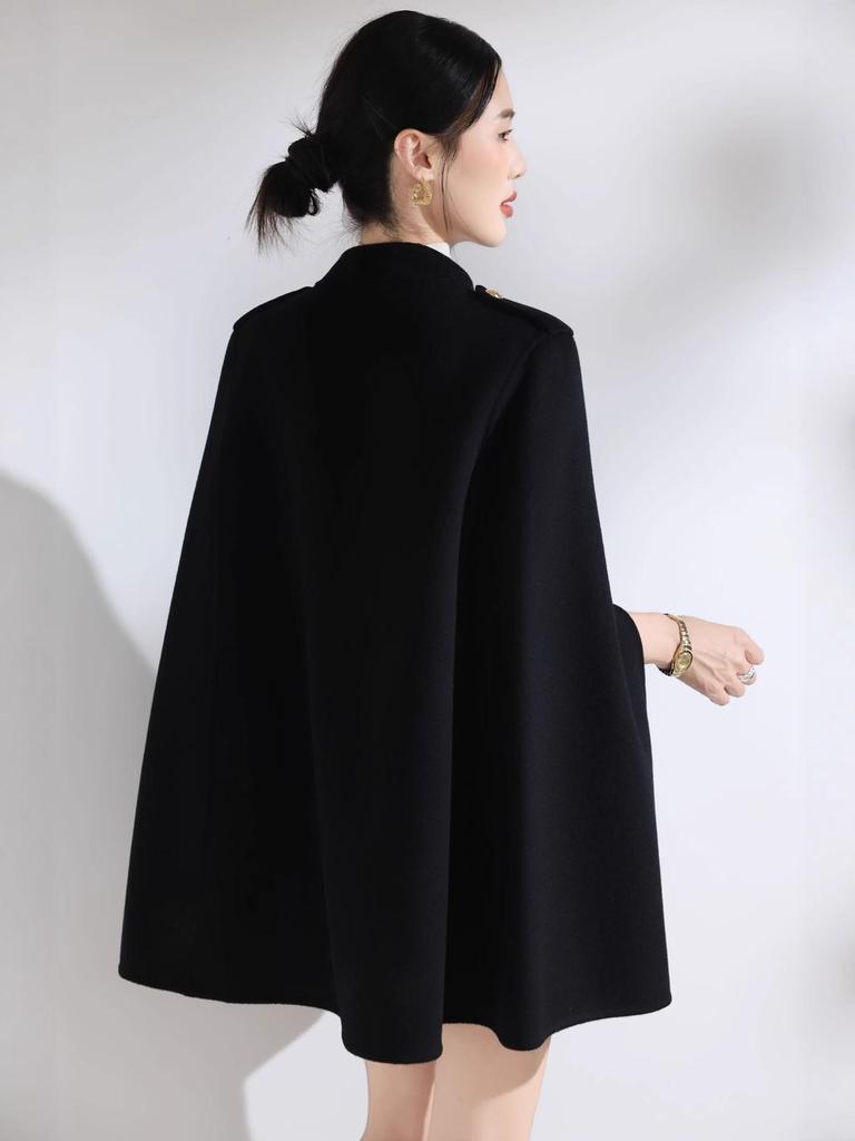 Luxuriöser Wollumhang: High-End Herbst Winter Schal für Society-Damen