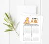 Inkdotpot Baby Shower Game Set Of 50 BabyA  AlphabetA  ABCA  Game Dinosaur Jungle Animals Party