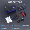 Portable Car Jump Starter&Tire Inflator 4-IN-1 Battery Starter 12V Powerful Professional 4000A Auto Booster Splitter Universal