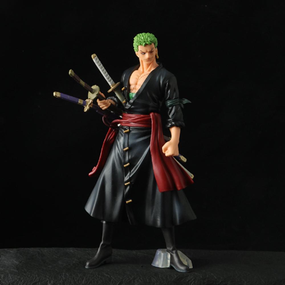 28CM Large Anime One Piece Roronoa Zoro Figure Art King Sauron Wano Country Anime Model Toy Gift Collection Action Figure