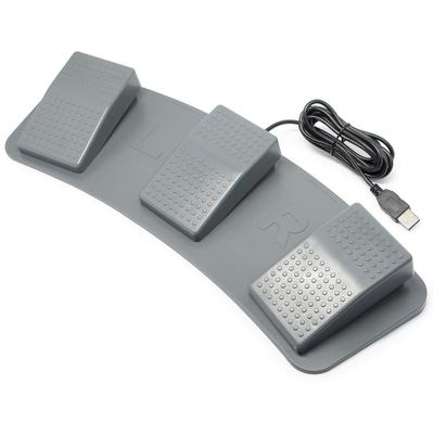 Root R USB Ποδοδιακόπτης με Μηχανικό Γκρι RI-FP3MG (Rev3.0) Διακόπτες 3 Πεντάλ,