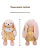 Floral Dress Bunny Plush Toy: Long-Eared Rabbit Sleep Companion & Birthday Gift