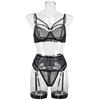 Lace Sexy Lingerie Transparent  Porno Lace Erotic Outfit Ladies Sexy Bra Set Romantic Fancy See Through Bra Panties Lingeries