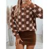 Women's Sweater Fall/winter Amazon Retro Casual Floral Knitted Cardigan