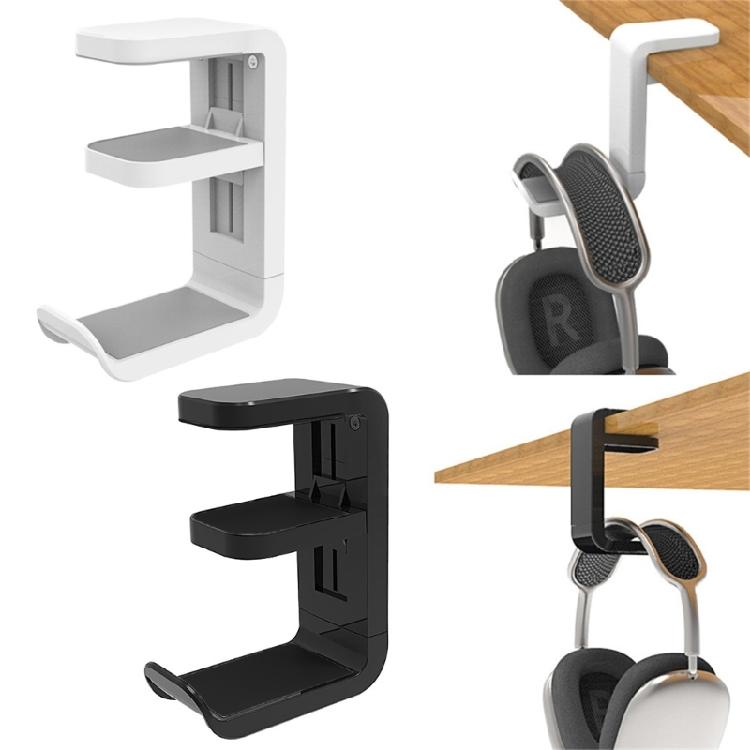Headsets Holder Headphone Stand Secure Grip Desk Headphone Stand with 360°Rotation Desk Organization for Gamers