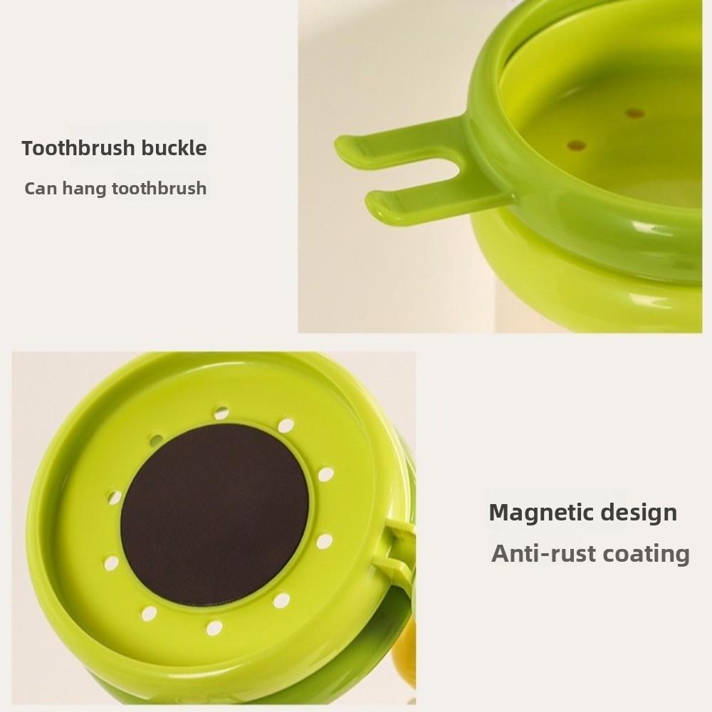 Cartoon Wall-Mounted Holder Detachable Magnetic Mouthwash Cup  Kitchen