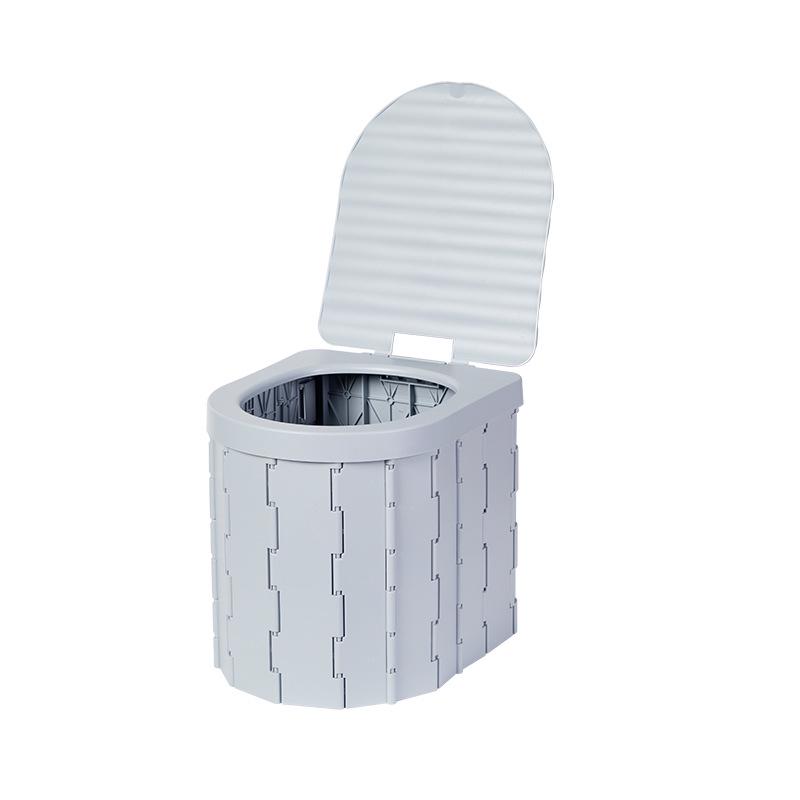 Sanitário Portátil Dobrável à Prova de Odor para Viagem para Adultos e Crianças